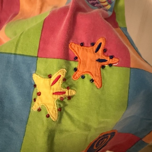 Michael Simon Girls Size 6 Under the Sea Mermaid Dress Patchwork Multicolor - Picture 7 of 11